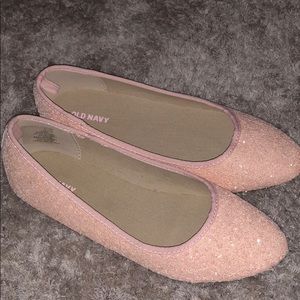 Girls pink slipper shoes